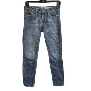 Gap Medium Wash Low Rise Crop Ankle Legging Skimmer Denim Jeans Pants 25R 0R 25